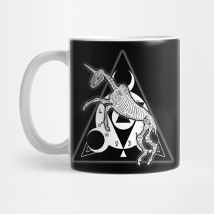 Goth Witch Unicorn Skeleton Astrology Mug